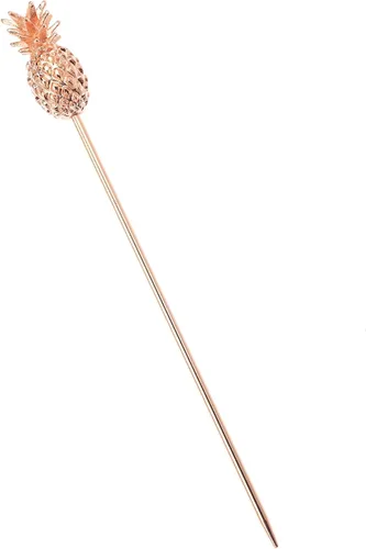 Vista 15 de Barfly Púas de cóctel, nudo de bambú, chapado en cobre, juego de 12