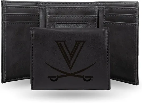 Vista 93 de NCAA Rico Industries - Billetera triple grabada con láser, con grabado láser, accesorio para hombre