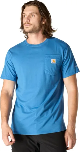 Vista 41 de Carhartt Force - Camiseta de manga corta, con bolsillo, de ajuste holgado y peso medio para hombre Malt