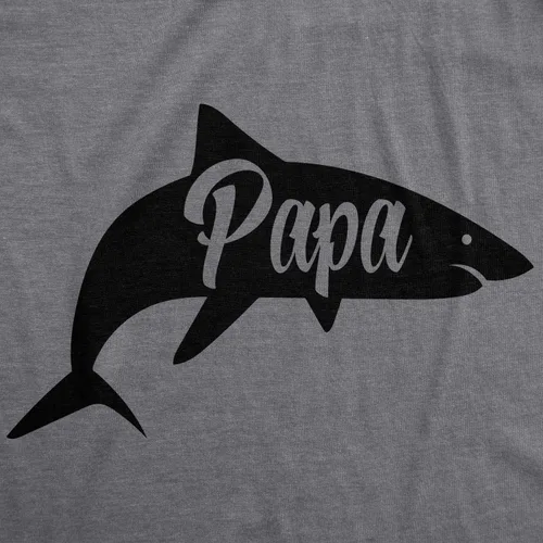 Vista 2 de Camiseta de Papa Shark para hombre, divertida canción viral Do