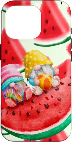 Vista 20 de Summertime with My Gnomies Watermelon Retro Beach Summer Case for iPhone 17