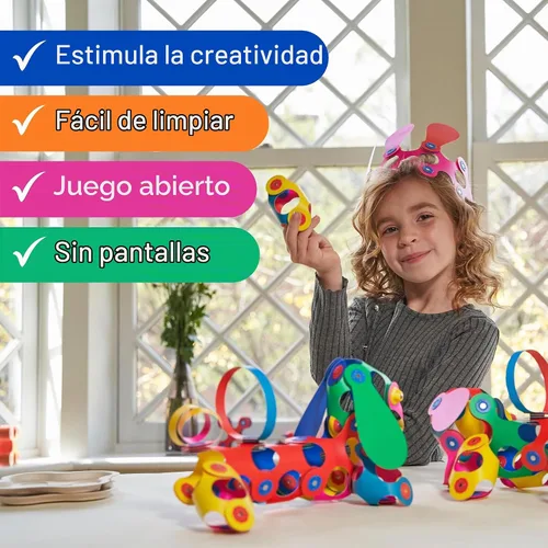 Vista 4 de Clixo Crew - Paquete de 30 piezas – El juguete magnético de construcción flexible, duradero, que aumenta la imaginación, diseños modernos