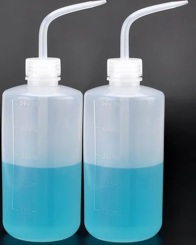 Vista 10 de Valchoose - Botella de lavado de LDPE blanca de 5.1 fl oz, boquilla doblada, diseño portátil, 2 juegos Blanco