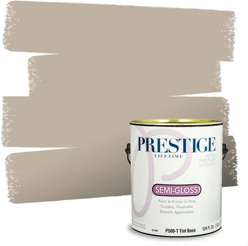 Vista 229 de PRESTIGE Pinturas Pintura Exterior e Imprimación en Uno, 1 Galón, Mate, Combinación Comparable de Sherwin Williams* Black Magic* SW6991-PCM