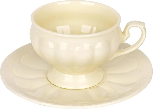 Vista 8 de Juego de taza de café y platillo de cerámica, cerámica hecha a mano de 10 onzas con patrón de nube blanca, pequeña taza de regalo para expreso, Azul