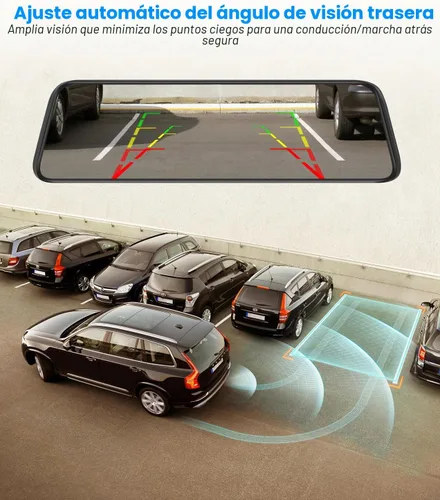 Vista 6 de AUTO-VOX T9PRO Cámara de espejo retrovisor OEM con lente frontal independiente 9.35" Full Laminated Touch Screen Mirror Dash Cam Front and Rear