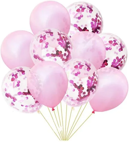 Vista 27 de 10 globos de papel de aluminio con forma de corazón de oro rosa, globos de helio, decoraciones de fiesta de cumpleaños, globos de boda para niños
