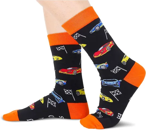 Vista 5 de Zmart Divertidos calcetines de golf para hombre, diseño de abogado de pesca, regalos de Navidad novedosos para jugadores de golfistas en paquete de 2