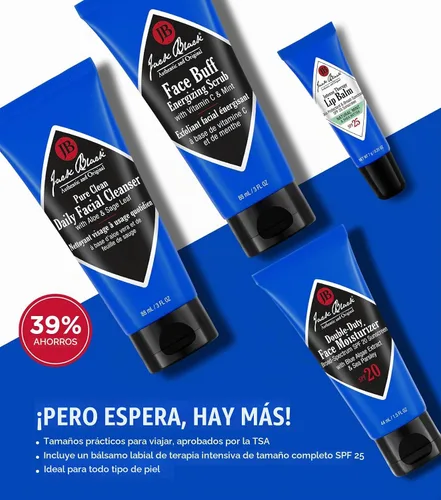 Vista 2 de Jack Black Men's Skincare Kit, Men's Gift Set, Travel-Ready