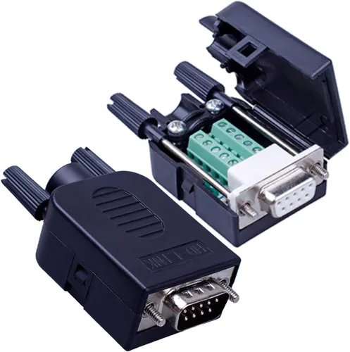 Vista 9 de 10PCS DB9 Solderless Serial a 9pin macho hembra conector de ruptura