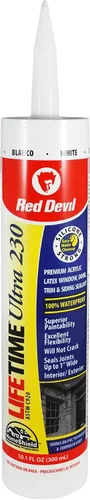 Vista 11 de Red Devil 077020 Lifetime Sellador de látex acrílico elastomérico ultra premium, 10.1 onzas, almendra, paquete de 1