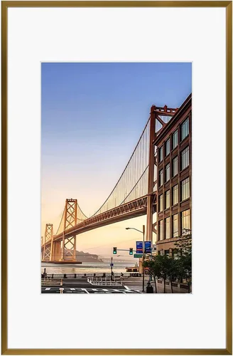 Vista 9 de Frametory, Portarretratos de aluminio negro de 6 x 8 pulgadas, juego de 1, ideal para mostrar fotos de 5 x 7 con paspartú o 6 x 8 sin paspartú