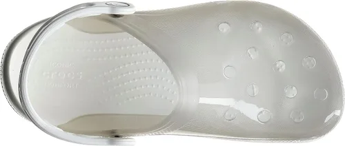 Vista 11 de Crocs Zuecos clásicos brillantes unisex para adultos, zapatos metálicos y con purpurina