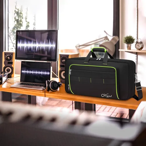 Vista 7 de SNIGJAT Funda para controlador DJ DDJ FLX4/400/REV1 con compartimento para Verde