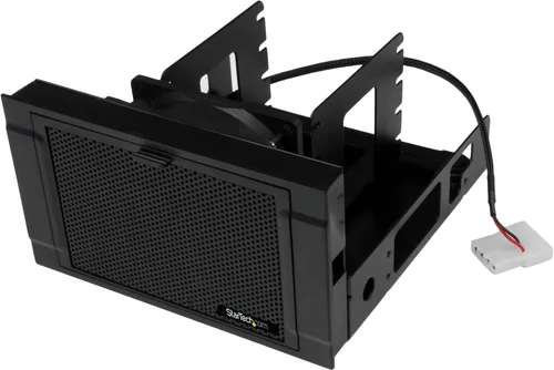 Vista 3 de StarTech.com Soporte de montaje frontal en bahía de 3.5" a 5.25" con tornillos de montaje (BRACKETFDBK), Negro
