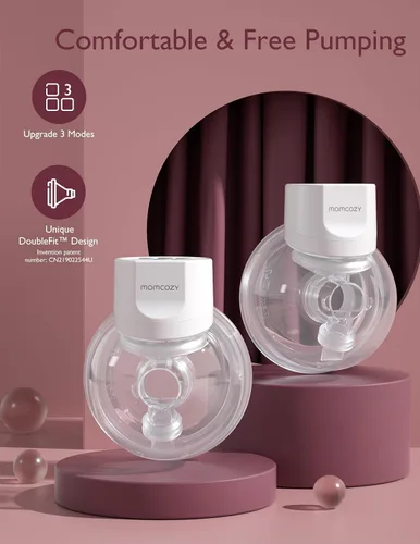 Vista 2 de Momcozy S12 Pro - Extractor de leche eléctrico portátil manos libres, 0.945