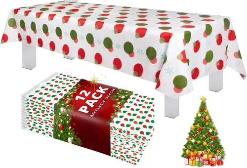 Vista 54 de Grandipity Mantel de plástico desechable de calidad prémium para fiestas con temática de globos de cumpleaños, 1 paquete, 54 x 108 pulgadas, mantel