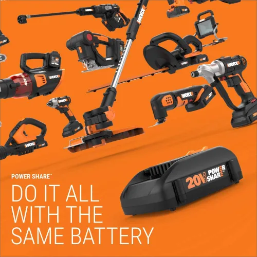 Vista 5 de WORX 20V Power Share 320 PSI Hidrolavadora Hydroshot - WG620.9 (Solo herramienta)