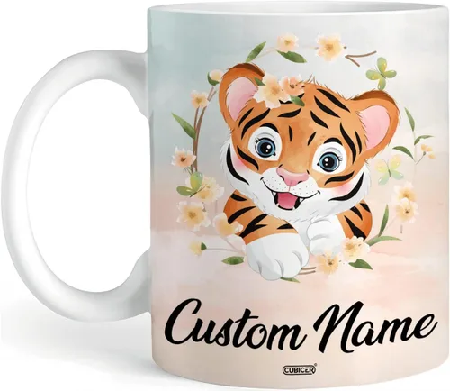 Vista 13 de CUBICER Tazas de café personalizadas con nombre personalizado, tazas de cerámica blanca, regalos de Navidad de vidrio para niños, mujeres, adultos