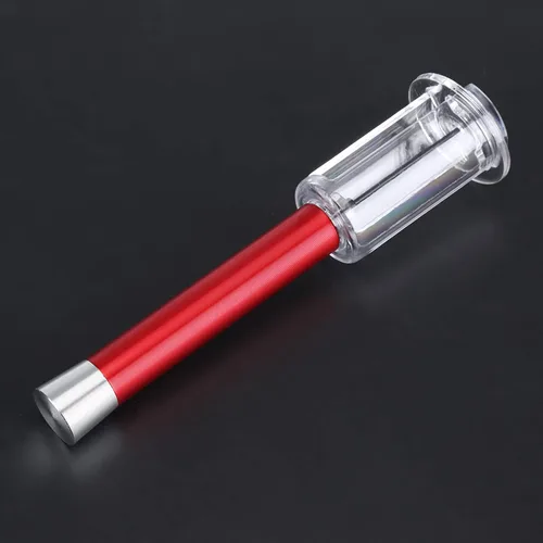Vista 5 de Tbest Sacacorchos de presión de aire de aluminio, popper de corcho, abrebotellas, rojo