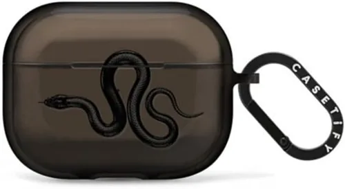Vista 35 de CASETiFY Impact Airpods Pro (1ª/2ª) - Funda con anillo, color negro