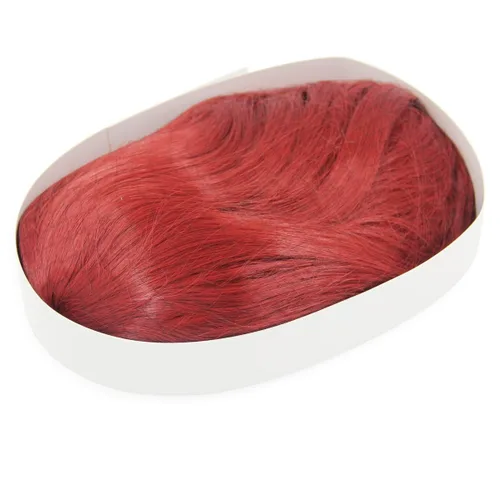 Vista 2 de EmaxDesign Pelucas de cosplay de 32 pulgadas para mujer con gorra de peluca y peine (rojo oscuro)
