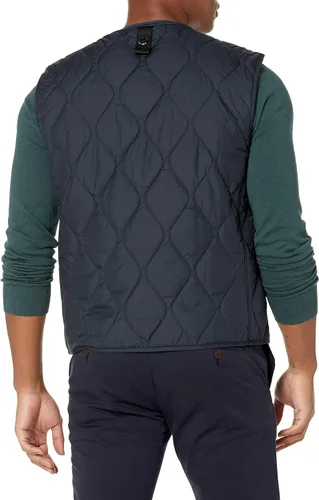 Vista 2 de BOSS Chaleco acolchado de nailon ligero con cremallera para hombre