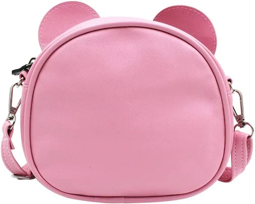 Vista 4 de RARITYUS Lindo bolso cruzado con lazo y orejas de ratón, bolso de hombro para niños y niñas
