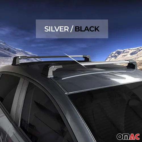 Vista 7 de OMAC Barras transversales de techo para Mazda CX-5 2013-2016 bloqueable 165 libras aluminio negro 2 piezas se adapta a soportes de carga Fixpoints