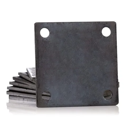 Vista 6 de Placa base de metal cuadrada soldable de 5 x 5 pulgadas - Placa de acero A36 - Base de placa de acero de alta calidad para soporte de estructura 4