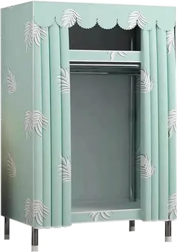 Vista 10 de large closets Portable Wardrobe Closet Thickened Steel Pipe Clothes Closet for Bedroom Hanging Large Closet Lightweight Portable Closet Space-saving