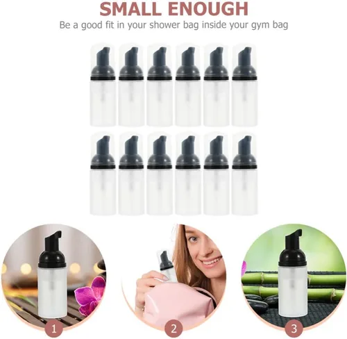 Vista 3 de FOMIYES Botella dispensadora de espuma, botella de espuma vacía líquida, dispensador de espuma recargable, botellas de prensa de plástico