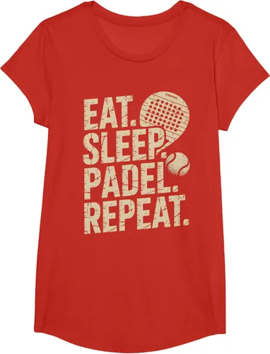Vista 43 de Camiseta Eat Sleep Padel Repeat Padel Jugador de Tenis