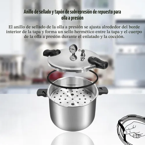 Vista 4 de 09907 Anillo de sellado de olla a presión y ventilación de aire automática para olla de presión Presto en caja CA16, CA16H y 21 Qt