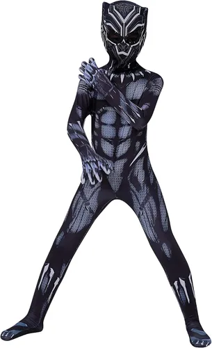 Vista 5 de Guanfeng Disfraz de superhéroe para niños, disfraz de cosplay de Halloween