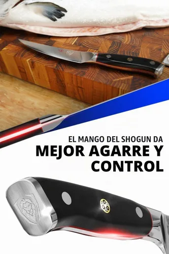 Vista 4 de DALSTRONG Cuchillo fileteador, Shogun Series – VG10 – 6 pulgadas– con vaina – 2 mm de grosor Negro
