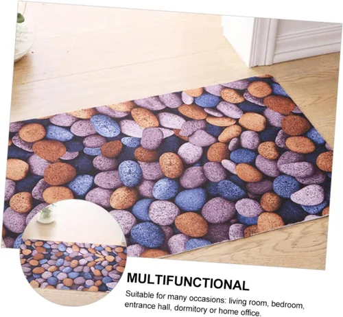 Vista 5 de Hemobllo 1Pc Fashionable Absorbent Floor Mat Non Slip for Bathroom and Kitchen to Clean Material Moisture Protection