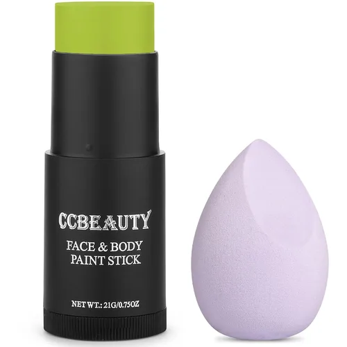 Vista 16 de CCbeauty Pintura facial negra para ojos, kit de pintura facial, maquillaje SFX no tóxico para esqueleto fantasma, disfraz de Halloween, pintura