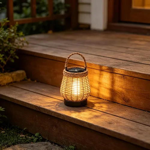 Vista 7 de Solar Light Replacement Components, 3.2" Waterproof Solar Panel Top with Warm White Led, Universal Inserts for Outdoor Lanterns for Updating and