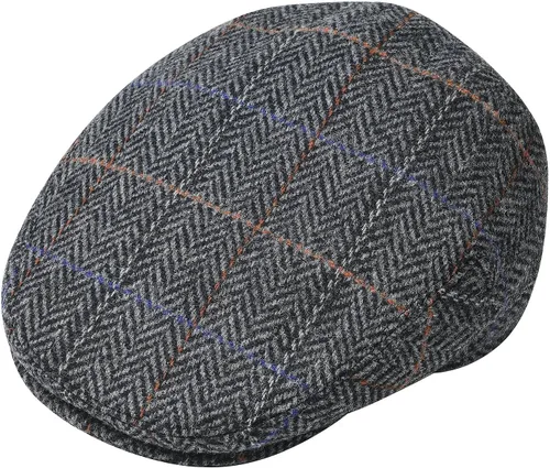 Vista 22 de Hombres Mezcla de Lana Ivy Newsboy Gorra Tweed Gatsby Cabbie Flat Hat