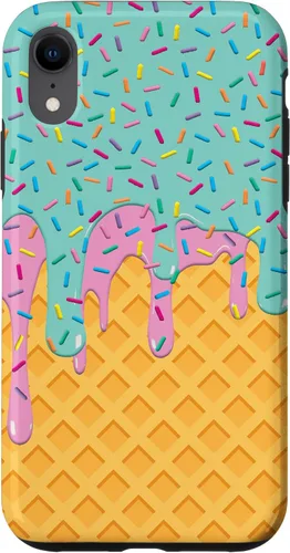 Vista 25 de Ice Cream Cone with Sprinkles Case for iPhone 17