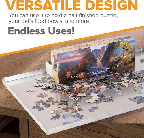 Vista 4 de Pinnacle Systems (Galvanizado, 22.84" L X 16.6" W X 1") Bandeja de repuesto de metal para jaula de perro, a prueba de mordidas y grietas