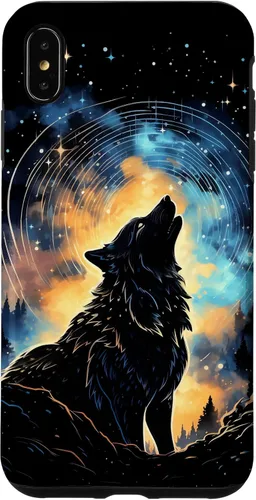 Vista 11 de Howling Wolf Space Galaxy Stars Wolves Animal Case for iPhone 17