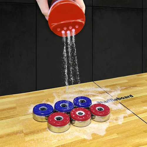 Vista 5 de Shuffleboard Sand Wax High/Medium Speed Shuffleboard Powder Set, Shuffleboard Sand with Mini Brush Set