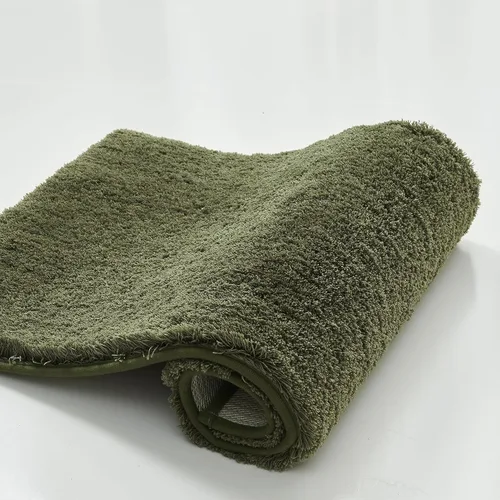 Vista 13 de CozeCube Tapetes de baño circulares de vellón para baño, esponjosos, absorbentes, de microfibra de secado rápido, antideslizantes, lavables