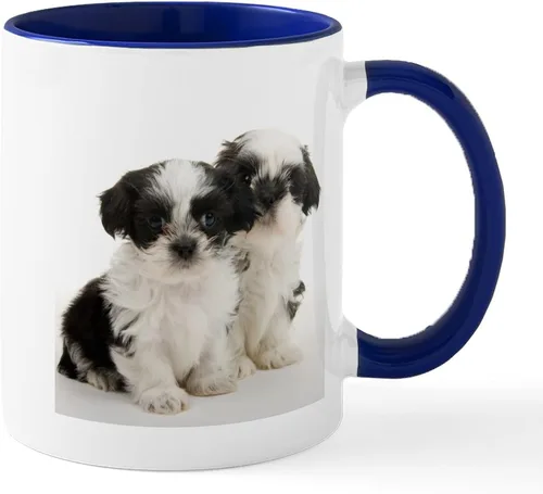 Vista 27 de CafePress Angel Shih Tzu In Clouds Taza de café de cerámica de 11 oz (11.0 fl oz)
