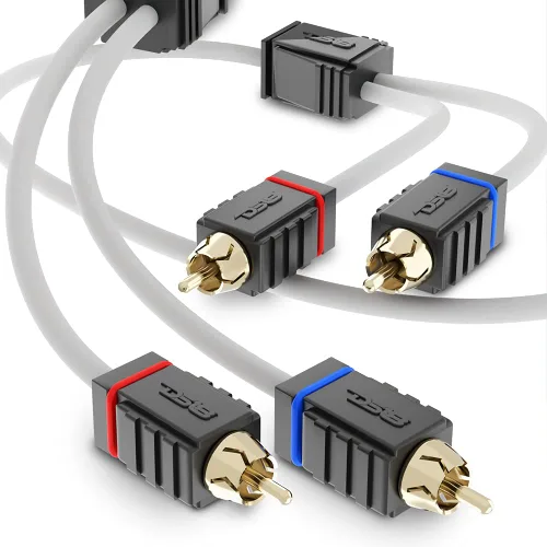 Vista 5 de DS18 MOFCR-1F2M 1 Hembra 2 Macho Altavoz de Audio para Coche Marino Estaño OFC RCA Y Splitter Adaptador Cable Conector