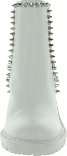 Vista 2 de Jessica Simpson Botines de piel Demmie con tacón grueso y tachuelas para mujer 8