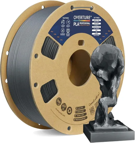 Vista 35 de Overture PLA Plus (PLA+) Filamento de 1/16 pulgadas, dureza mejorada con rollo PLA, con superficie de construcción 3D de 7.87 × 7.87 pulgadas, PLA