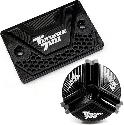 Vista 7 de W para Yamaha Tenere 700 Tenere700 XTZ T700 2019-2023 Tapa del líquido de freno delantero Tapa del tapón del motor Y (Color : EP Negro)